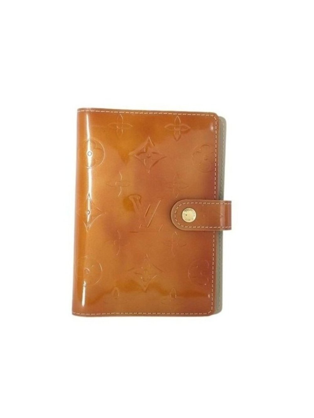 Louis Vuitton Notebook Cover Agenda PM Yellow Monogram Vernis System 6 Holes